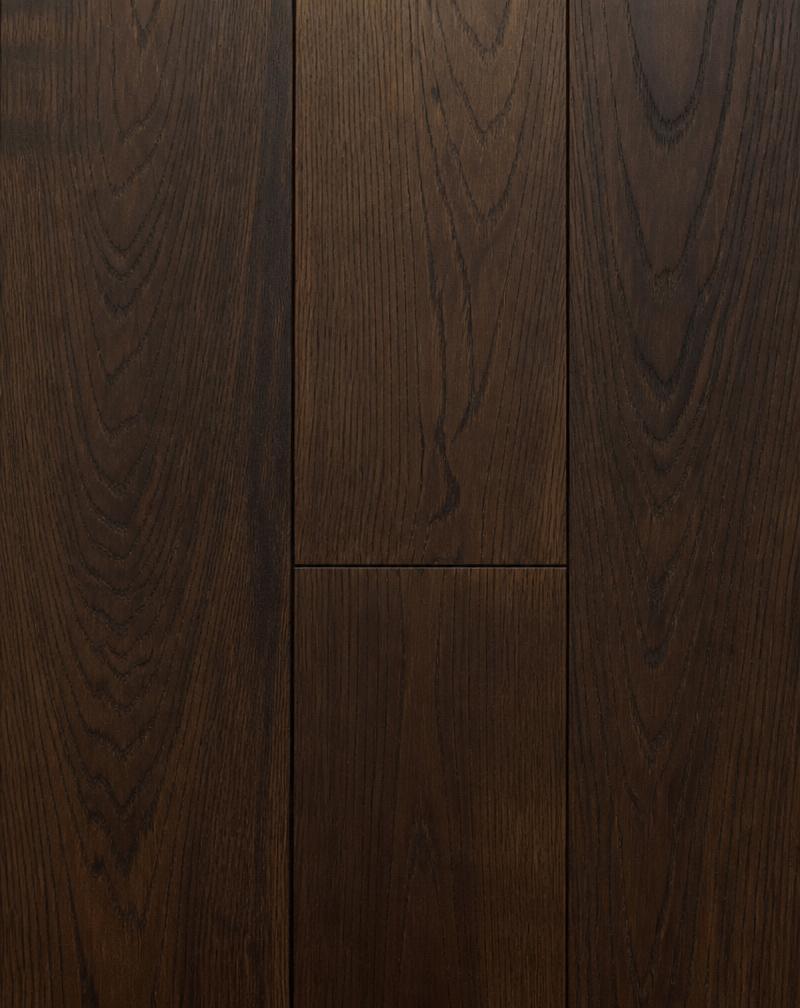 Dark oak wooden flooring in a modern Coimbatore bedroom